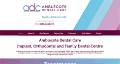 Desktop Screenshot of amblecotedental.co.uk